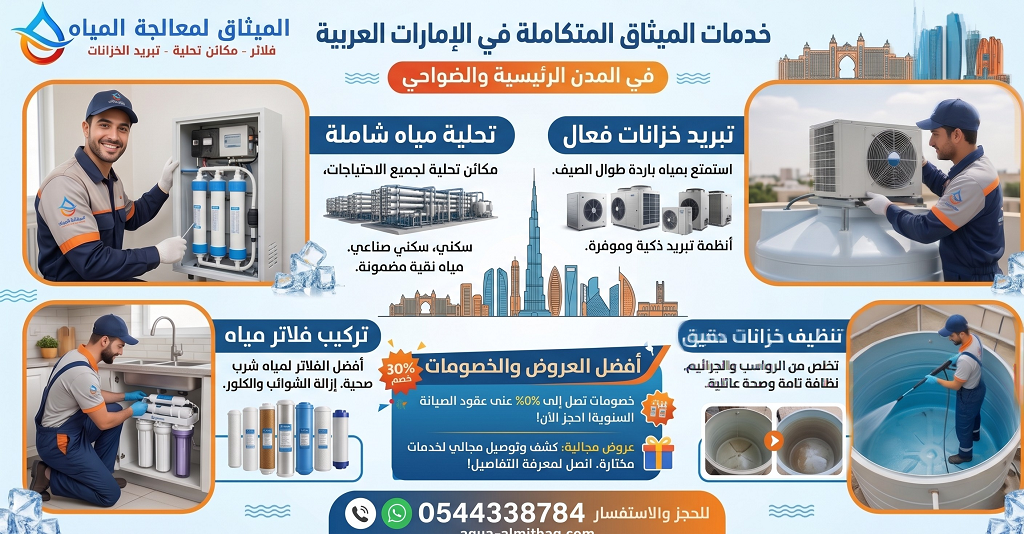 🌡️ لماذا تختار شركة الميثاق لتبريد خزانات المياه؟