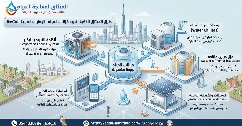 🛠️ خدمات تركيب وصيانة مبردات تبريد ماء الخزان - شركة الميثاق